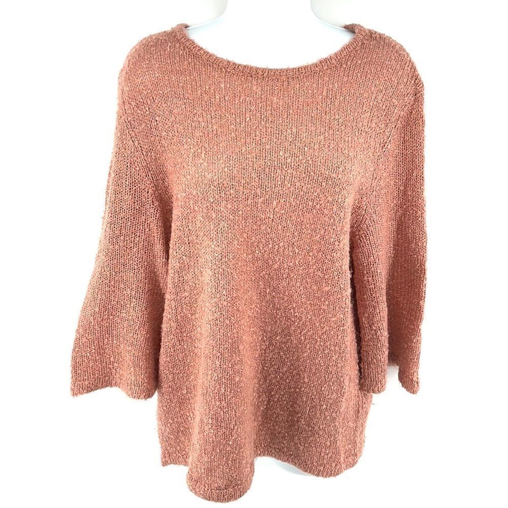 The Fifth Label blush pink peach sweater half flare sleeve EUC XS